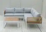 hliníkový záhradný nábytok rubicon white 5