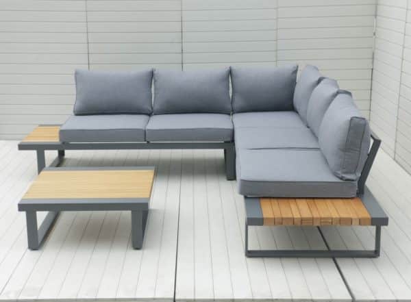 hliníkový záhradný nábytok spectra dark grey 1