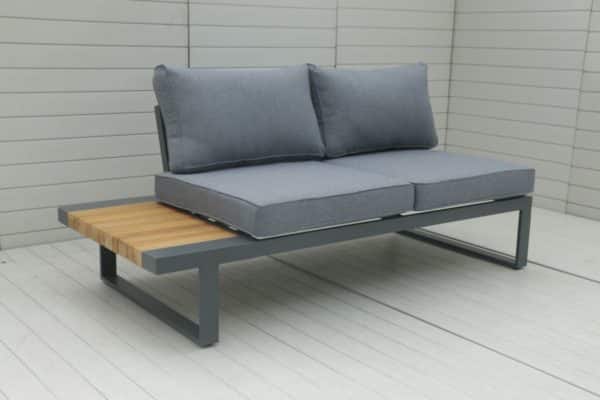 hliníkový záhradný nábytok spectra dark grey 2