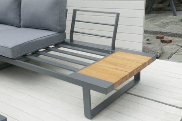 hliníkový záhradný nábytok spectra dark grey 6