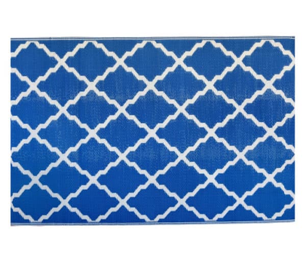 Vonkajší koberec na balkón modrá middle blue