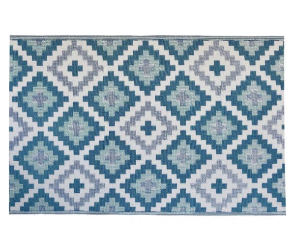 Vonkajší koberec na terasu wires blue