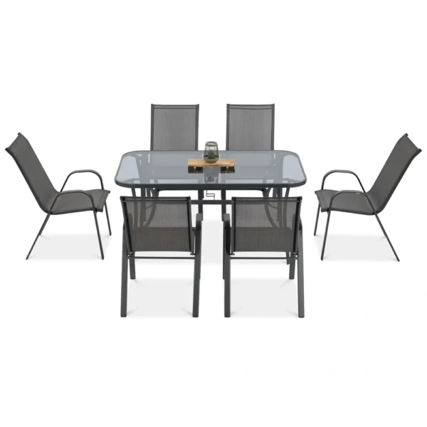 záhradný set svetlosivý bologna