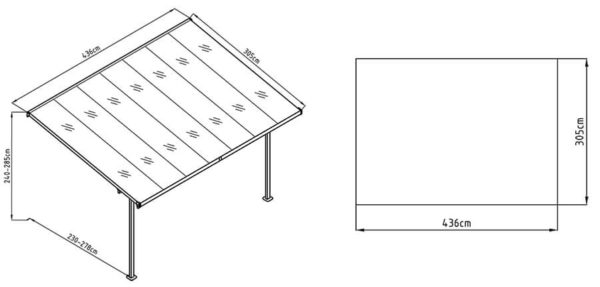 Atlanta 3x44m rozmer