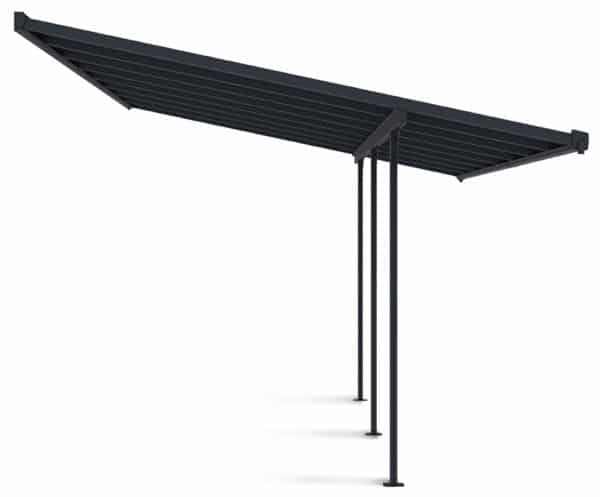 hliníková pergola 3x5m tmavosivá atlanta 2
