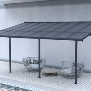 hliníková pergola 3x5m tmavosivá atlanta 6