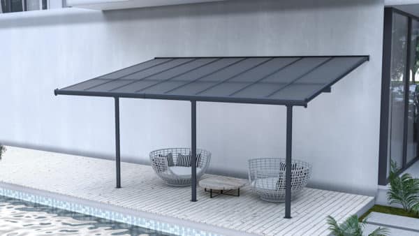 Hliníková pergola 3x5m tmavosivá atlanta 6