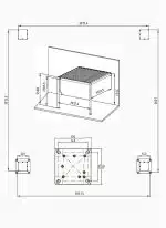 pergola premium wall 3x3 antracit 2