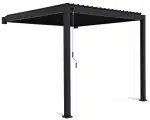 pergola premium wall 3x3 antracit 4