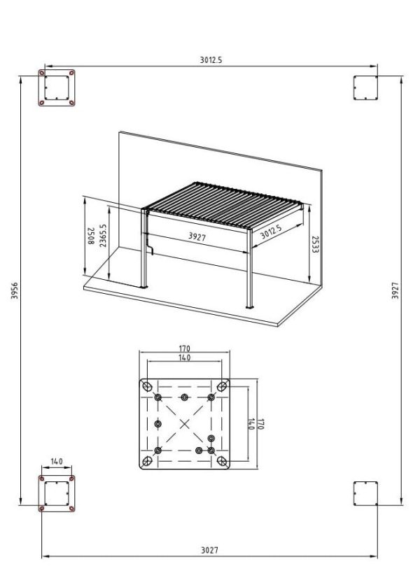 pergola premium wall 3x4 rozmer