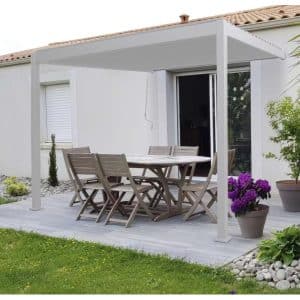 pergola wall white 3x3