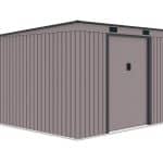 záhradný domček na náradie oregon sivý 261x241cm