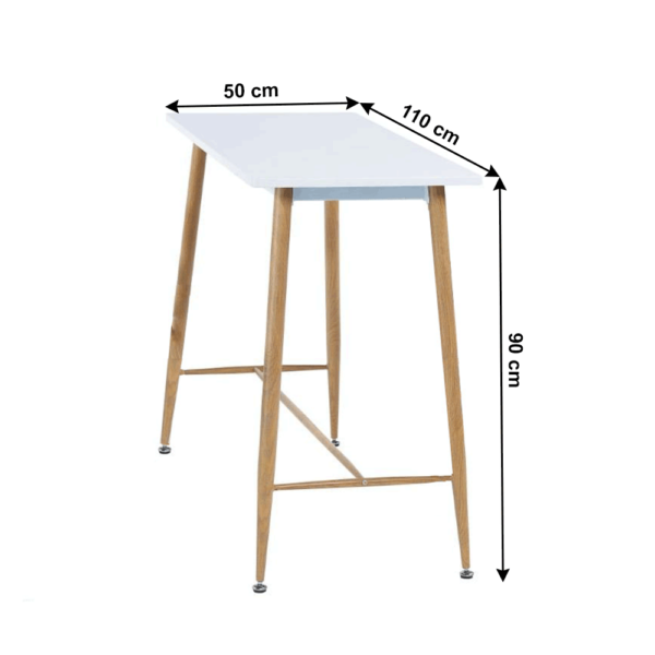 dorton barovy stol biela 1x1k koty