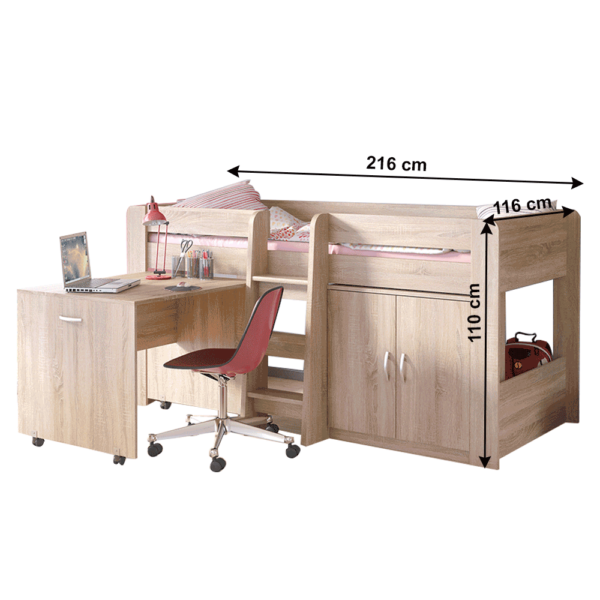 fany viacucelova postel dub sonoma 1x1k koty
