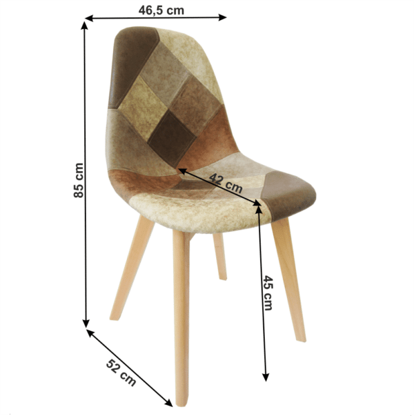 jedalenska stolicka patchwork ekokoza saleva 04