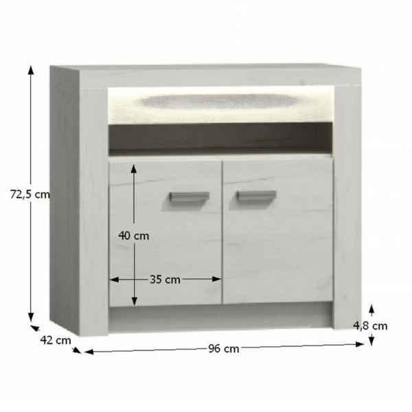 komoda jasen biely infinity 10 koty
