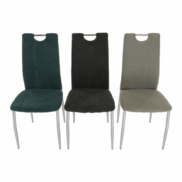 oliva new jedalenska stolicka hnedosiva chrom 13