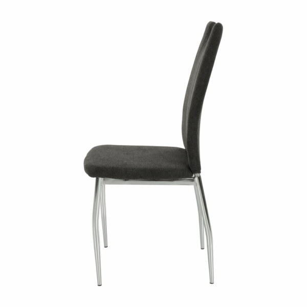 oliva new jedalenska stolicka hnedosiva chrom 20