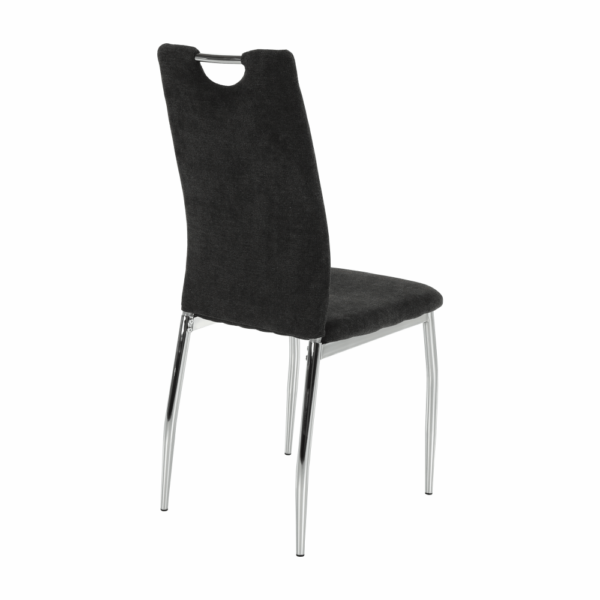 oliva new jedalenska stolicka hnedosiva chrom 21