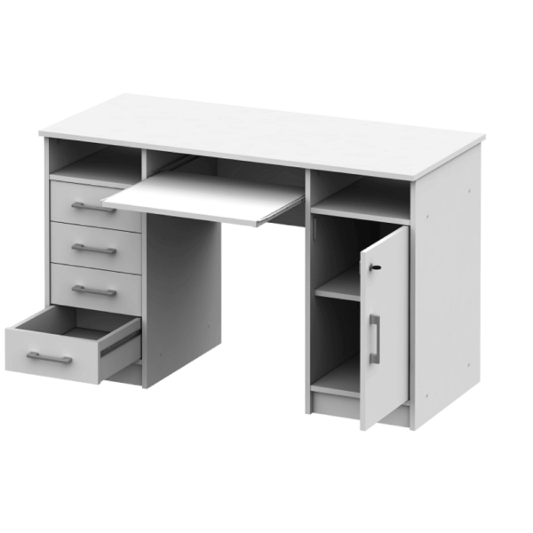 pisaci stol b9 biela otvoreny