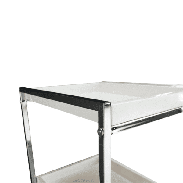 regal pojazdny biela chrom corfu 10