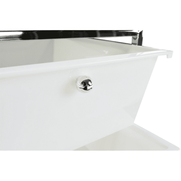 regal pojazdny biela chrom corfu 13
