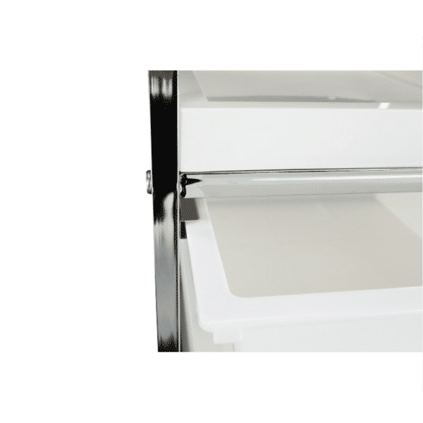 regal pojazdny biela chrom corfu 16