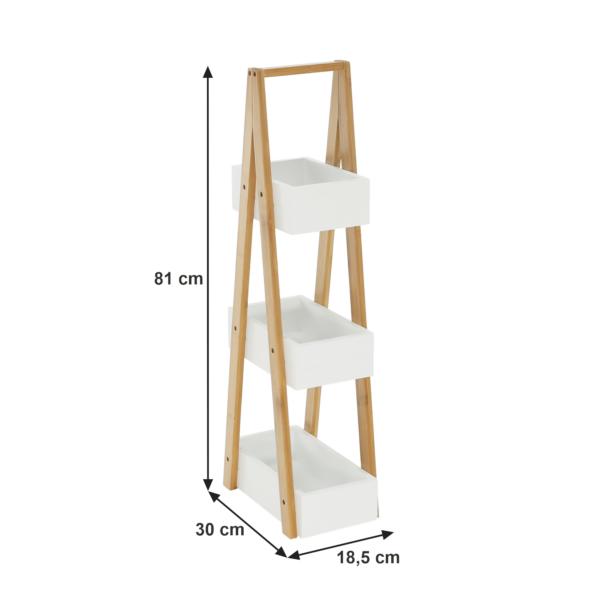 vego regal bambus biela koyt