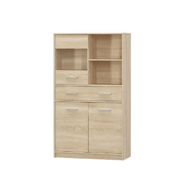 vitrina 2d1w1s 80 dub sonoma teyo na bielom pozadi