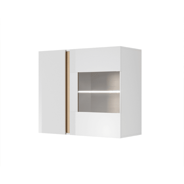 vitrina zavesna biela dub city 01