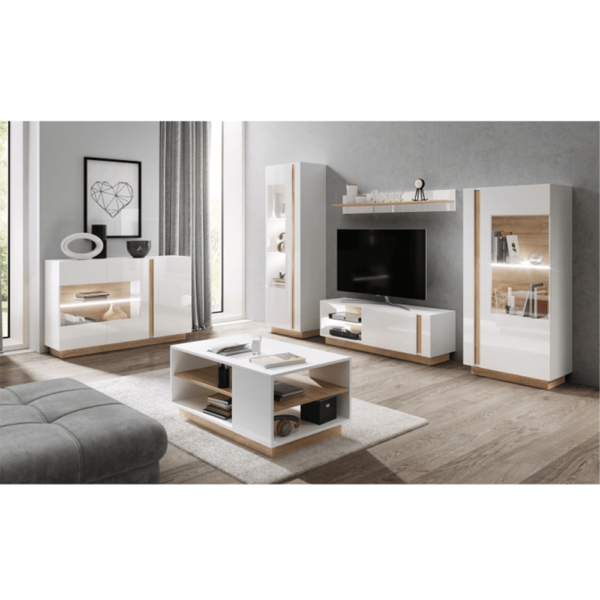 vitrina zavesna biela dub city 03