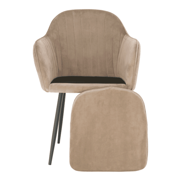 zirkon dizajnove kreslo taupe hneda 10