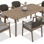 Drevené záhradné sedenie Dover 6+1