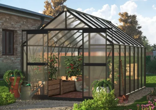 zahradny sklenik 244x429cm cierny 2