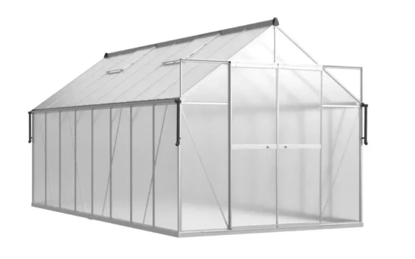 zahradny sklenik 244x490 cm strieborny 7