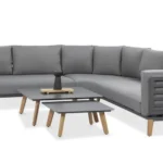 Hliníkový záhradný nábytok RADISSON CAFFE sivý