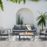 Záhradný nábytok EDISON CAFFE tmavosivý